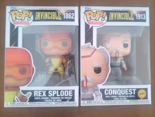 Funko Pop Invincible Rex Splode y Conquest