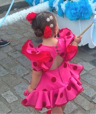Conjunto Madre e Hija de la firma bocana flamenca
