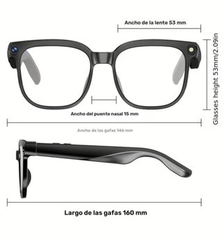 Gafas Inteligentes IA Cámara Fotocromáticas
