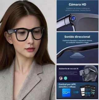 Gafas Inteligentes IA Cámara Fotocromáticas