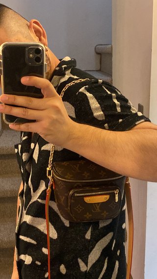 Cartera Vintage Louis Vuitton Cuero Marrón y Dorad