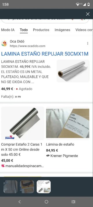 Rollo de estaño