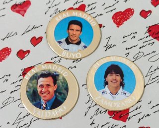 LOTE DE 3 TAZOS REAL MADRID  LIGA1994/95
