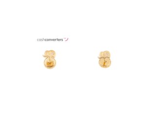 pendientes oro 18k con piedra con circonita
