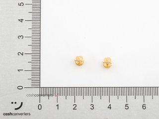 pendientes oro 18k con piedra con circonita