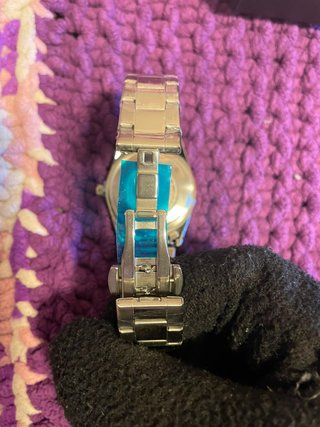 Reloj Chronos Cuarzo Azul y correa acero inox.