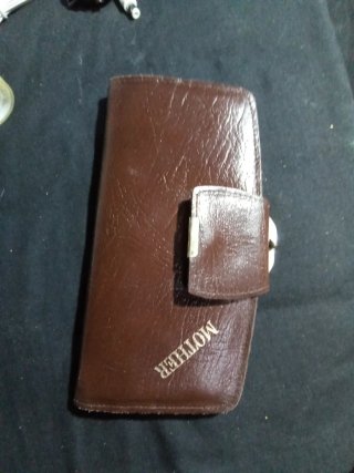 Cartera vintage cuero marrón
