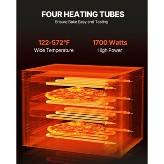Forno elettrico per pizza da banco, 12 pollici, 17