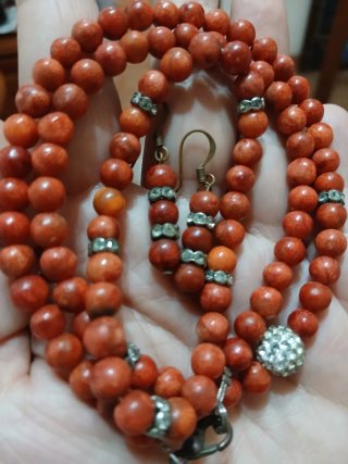 Conjunto Vintage Coral Esponja