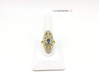 sortija oro 18k con circonita
