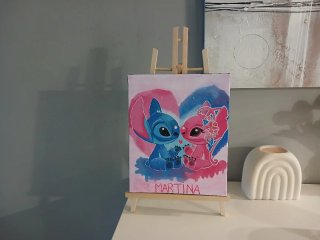 Cuadro, lienzo personalizado acrílico stich
