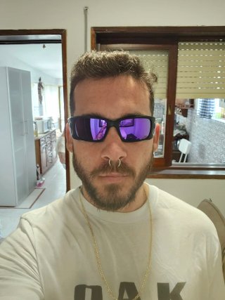 Crankcase Oakley Matte Black/Purple Original.