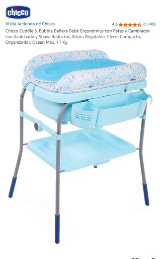 BAÑERA CAMBIADOR CHICCO PARA BEBE