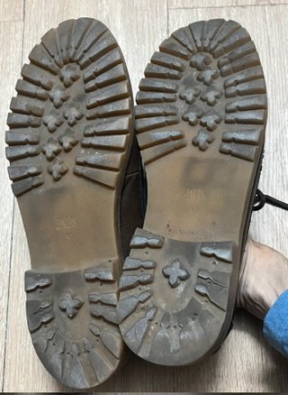 Náuticos Zara Piel Marrón Talla 41 Vintage
