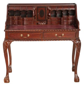 Scrittoio Lady secretaire in legno massello di mog