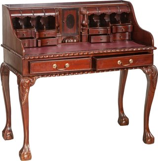 Scrittoio Lady secretaire in legno massello di mog