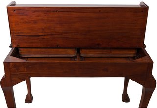 Scrittoio Lady secretaire in legno massello di mog