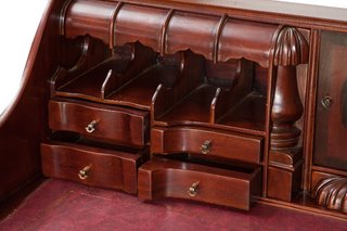 Scrittoio Lady secretaire in legno massello di mog