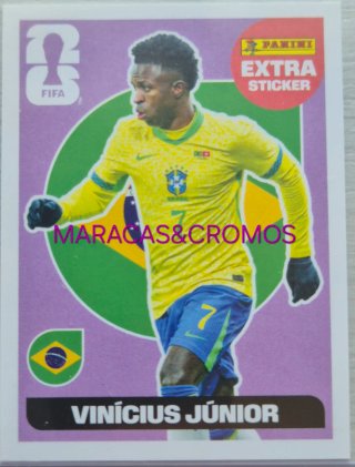 EXTRA STICKER MORADO VINICIUS FIFA WORLD CUP 2026