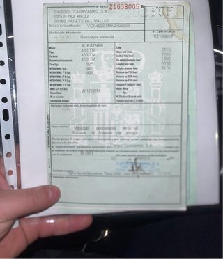 Documentación de camping matricula roja