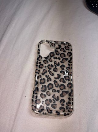 Funda iPhone 16 Leopardo Transparente