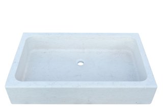 Lavandino in marmo bianco di Verona Made in Italy