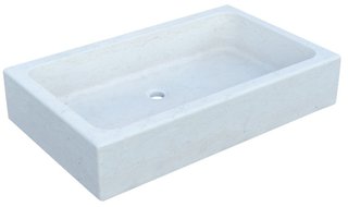 Lavandino in marmo bianco di Verona Made in Italy