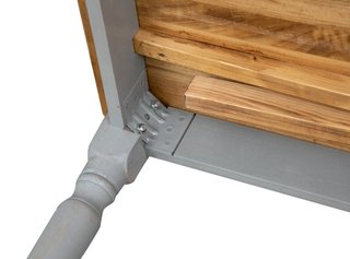 Tavolo allungabile in legno massello di tiglio con