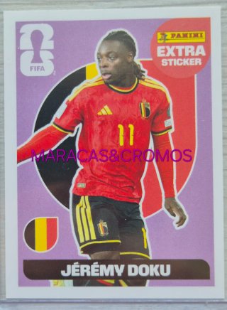 EXTRA STICKER MORADO Jérémy Doku FIFA WORLD 2026