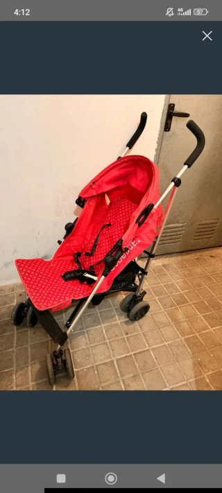 Carro de paseo rosa fuxia