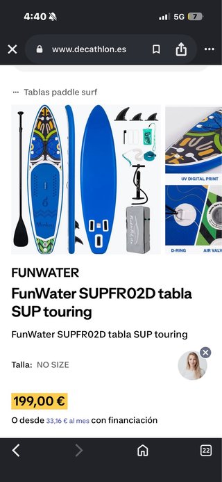 Tabla Paddle Surf FunWater SUPFR02D