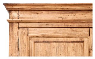 Armadio Country in legno massello di tiglio con fi