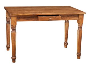Scrivania Country in legno massello di tiglio