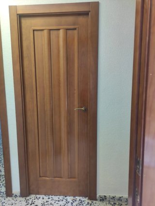 Puertas de madera con cristal