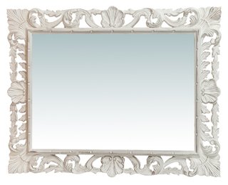 Specchio da parete verticale/orizzontale in legno