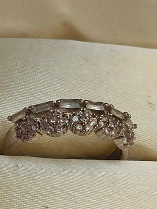 Anillo Antiguo Baño Plata