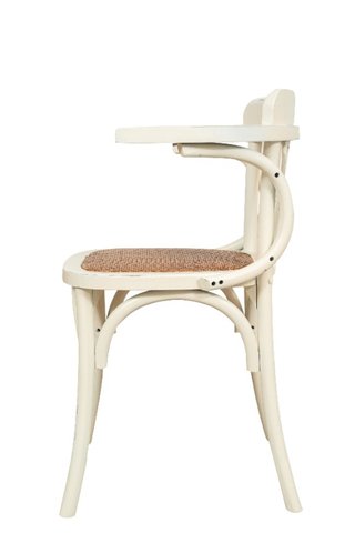 Sedia con braccioli Thonet in massello di frassino