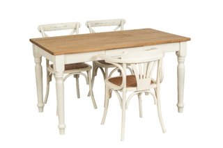 Sedia con braccioli Thonet in massello di frassino