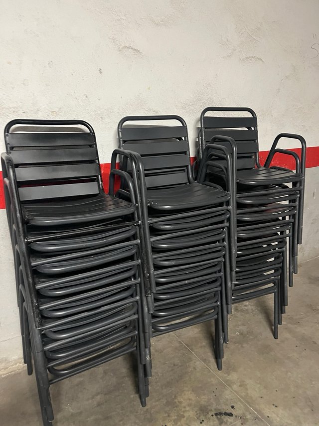 Sillas de terraza de aluminio 15€/ud