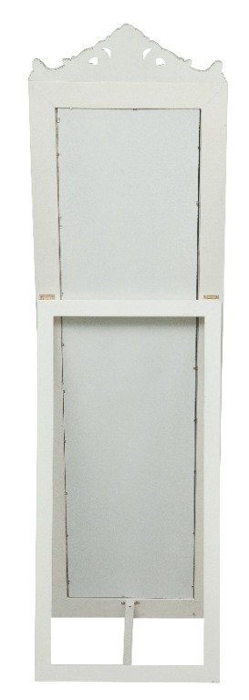 Specchiera da terra finitura bianco anticato CON G
