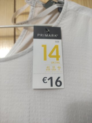 Vestido ibicenco blanco nuevo talla 42