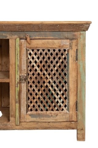 Mobile credenza porta TV in legno massiccio ricicl