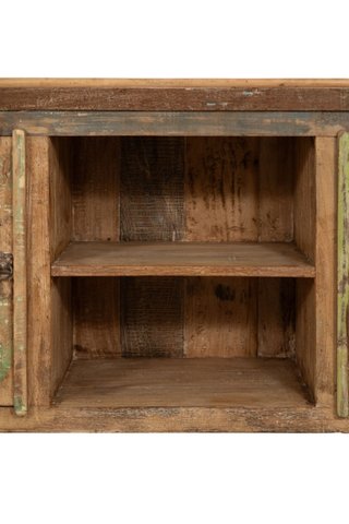 Mobile credenza porta TV in legno massiccio ricicl