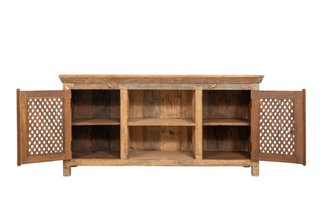 Mobile credenza porta TV in legno massiccio ricicl