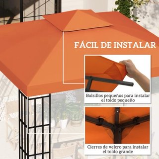 Repuesto Toldo naranja de poliéster