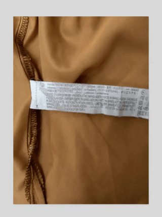 Camisa Mostaza Mujer Bershka Talla S
