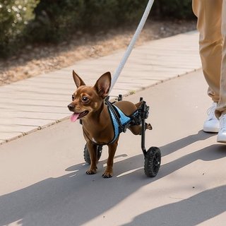 Carrozzina per cani per zampe posteriori, regolabi