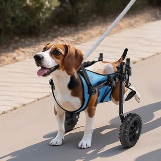 Carrozzina per cani per zampe posteriori, regolabi