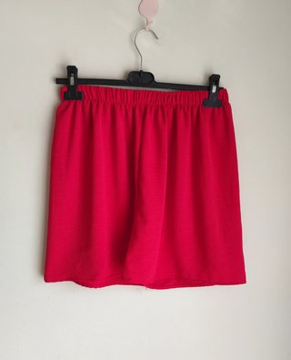 Conjunto rojo top y pantalón corto talla única