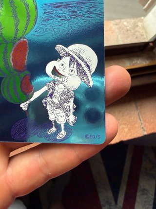 Carta one piece luffy autografata Eiichiro Oda